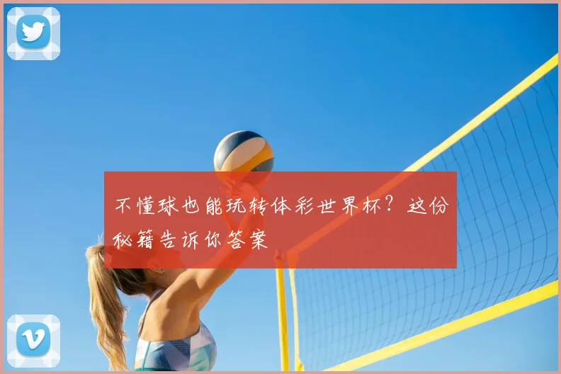 不懂球也能玩转体彩世界杯?这份秘籍告诉你答案